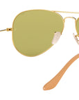 Aviator Washed Evolve RB3025 90644C Gold Green