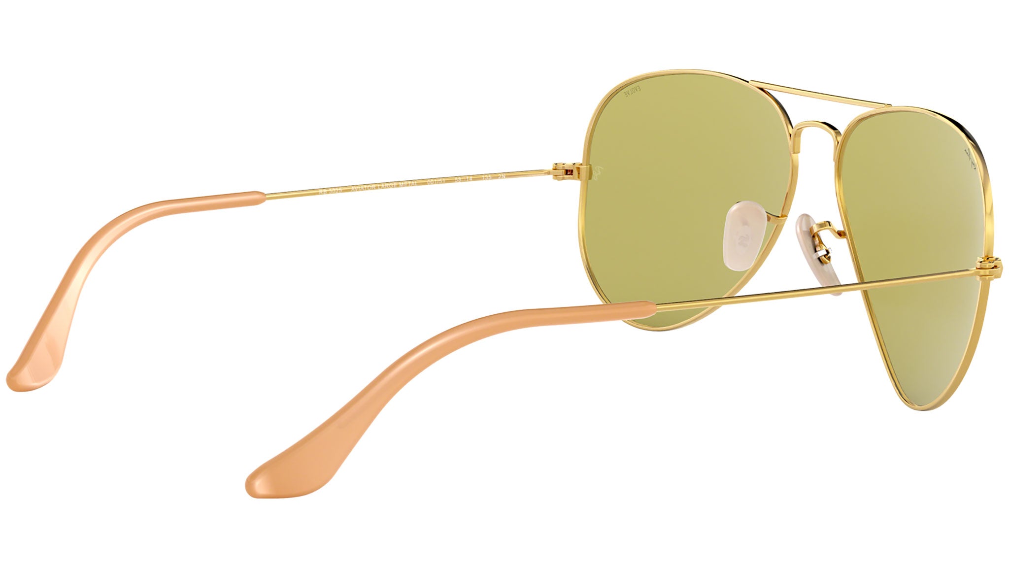 Aviator Washed Evolve RB3025 90644C Gold Green