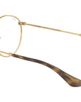 Round Metal Optics RB3447V gold on top havana