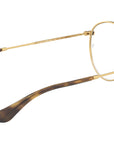 Round Metal Optics RB3447V gold on top havana