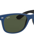 New Wayfarer Color Mix RB2132 rubber blue on black