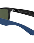 New Wayfarer Color Mix RB2132 rubber blue on black