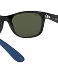 New Wayfarer Color Mix RB2132 rubber blue on black