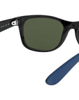 New Wayfarer Color Mix RB2132 rubber blue on black