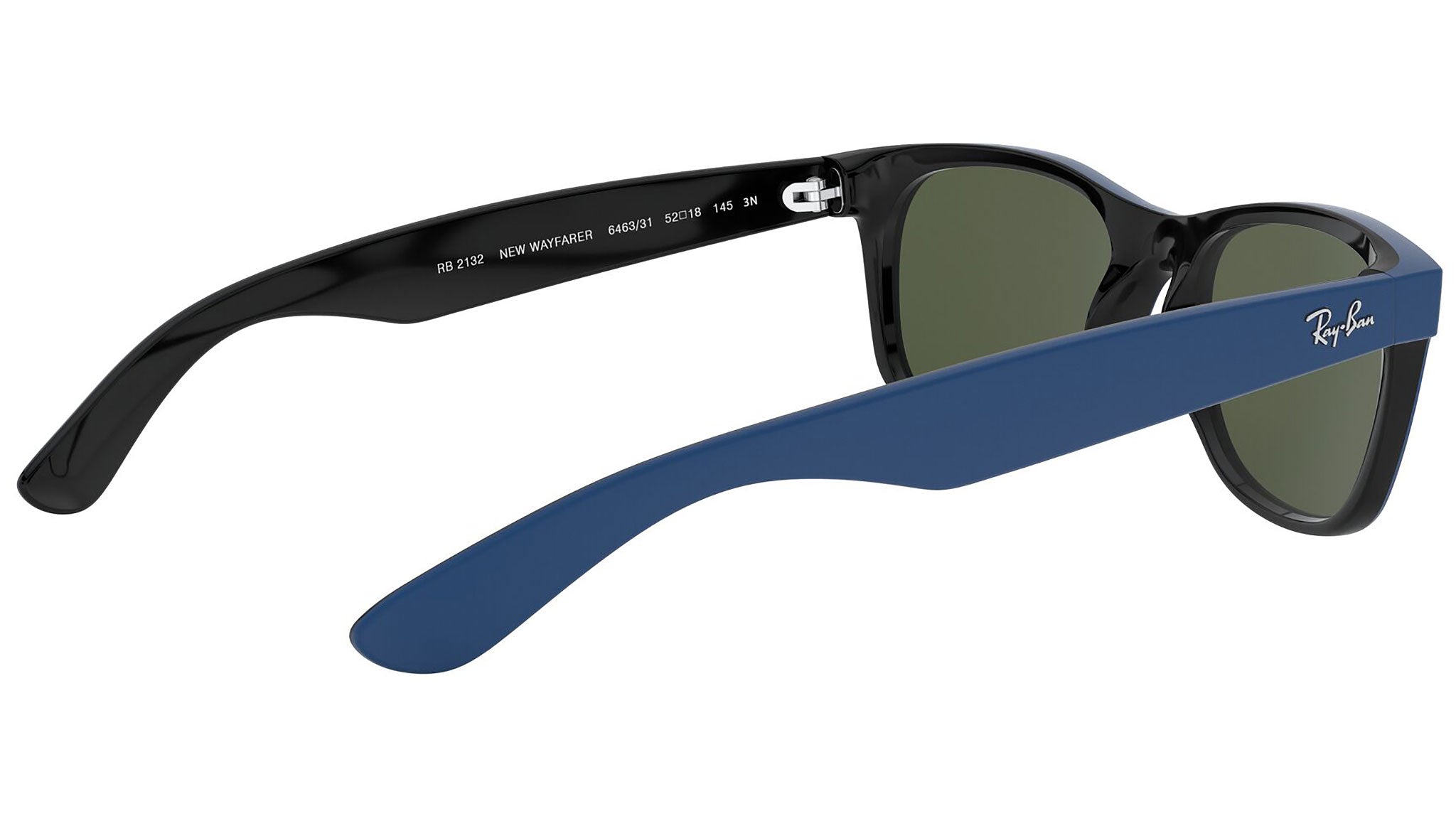 New Wayfarer Color Mix RB2132 rubber blue on black