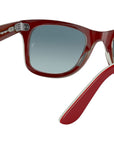 Original Wayfarer Bicolor 0RB2140 red on grey