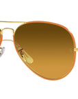 Aviator Full Color Legend RB3025JM 91963C Yellow Orange Brown