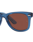 Wayfarer RB2140 6587C5 transparent blue