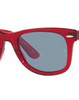 Wayfarer RB2140 661456 transparent red