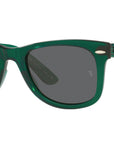 Wayfarer RB2140 6615B1 transparent green