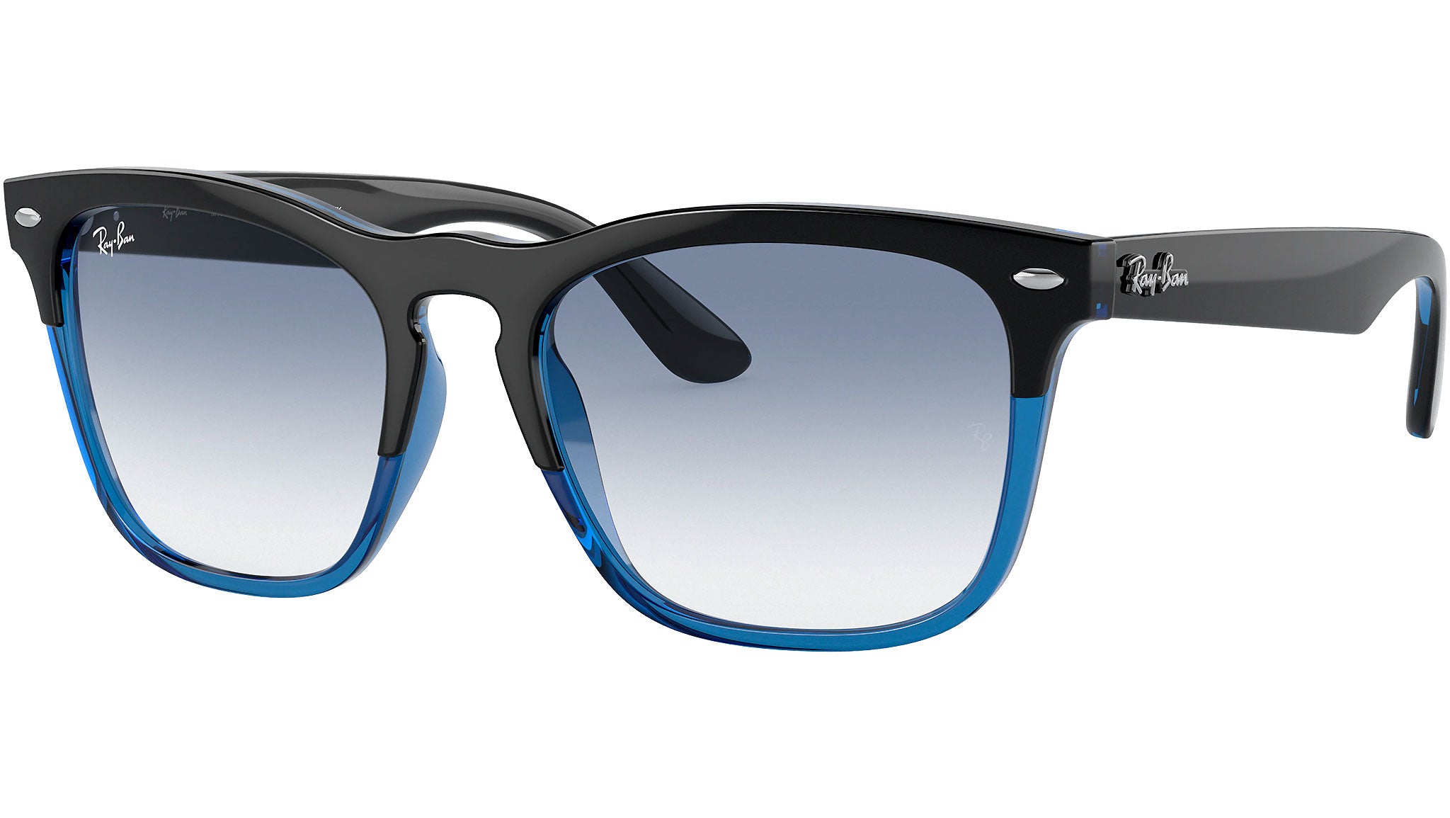 Steve RB4487 663219 black on transparent blue