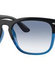 Steve RB4487 663219 black on transparent blue