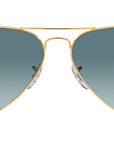 Aviator Gradient RB3025 001/3M Gold Blue