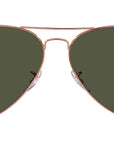 Aviator RB3025 920231 Rose Gold Green