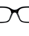 Boke Flower Black Rectangular Eyeglasses