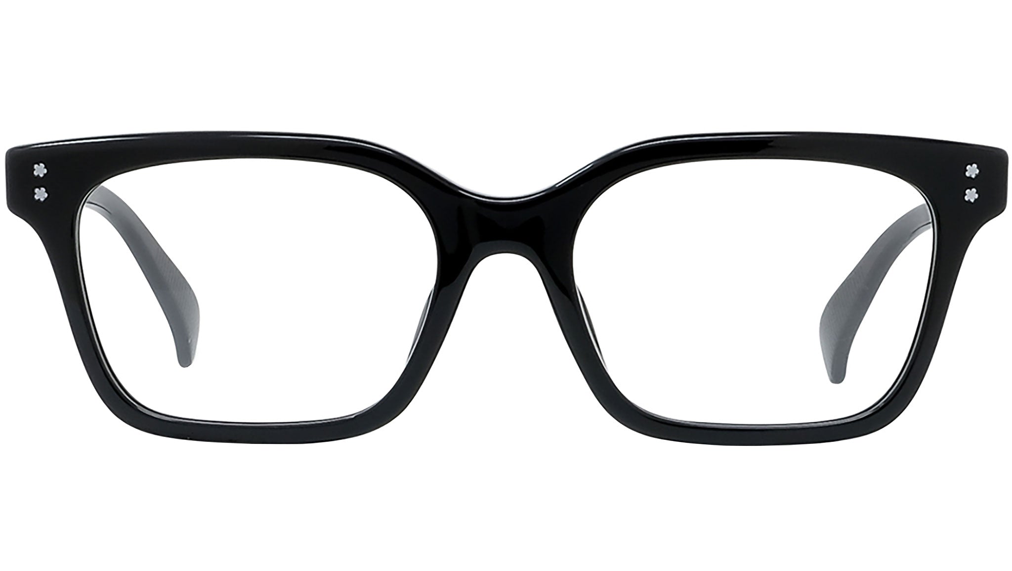 Boke Flower Black Rectangular Eyeglasses