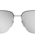 NeoDior S4U Silver Rectangular Sunglasses