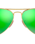 Aviator Flash Lenses RB3025 112/P9 Gold Green