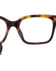 Boke Flower Havana Rectangular Eyeglasses