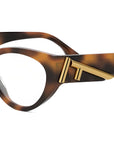 Fendi First Havana Cat Eye Eyeglasses