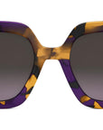 CDior S2I Coloured Havana Square Sunglasses