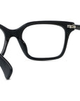 Boke Flower Black Rectangular Eyeglasses