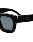 Signature Black Rectangular Sunglasses