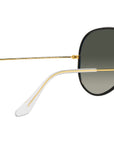 Aviator Full Color Legend RB3025JM 919671 Black On Gold