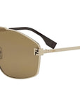 Fendi Sky Yellow Mask Sunglasses