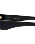 Anagram Black Oval Sunglasses