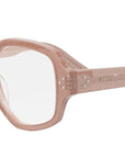 CELINE 3 Dots Pink Glitter Geometric Eyeglasses