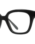 Slim Black Geometric Eyeglasses