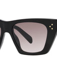 CELINE 3 Dots Black Cat Eye Sunglasses