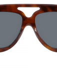 Curvy Tortoise Pilot Sunglasses