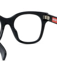 Boke Flower Black Square Eyeglasses