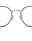 Boke Flower Silver Round Eyeglasses