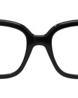 Slim Black Geometric Eyeglasses