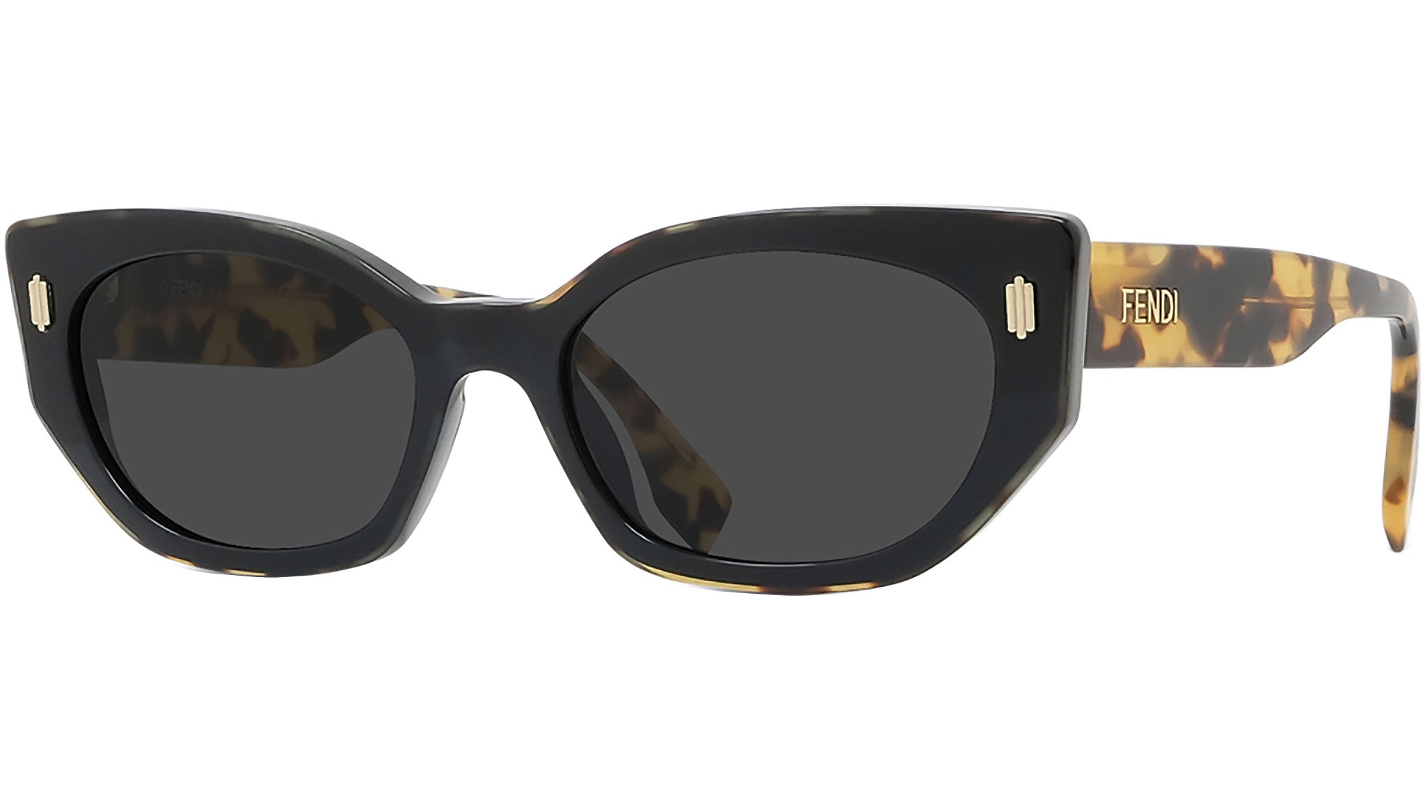 Fendi Bold FE40018I 01A Black Cat Eye Sunglasses