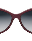 CELINE Thin Burgundy Butterfly Sunglasses