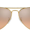 Aviator Gradient RB3025 001/3E Gold Silver