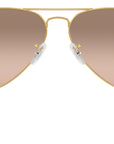 Aviator Gradient RB3025 001/3E Gold Silver