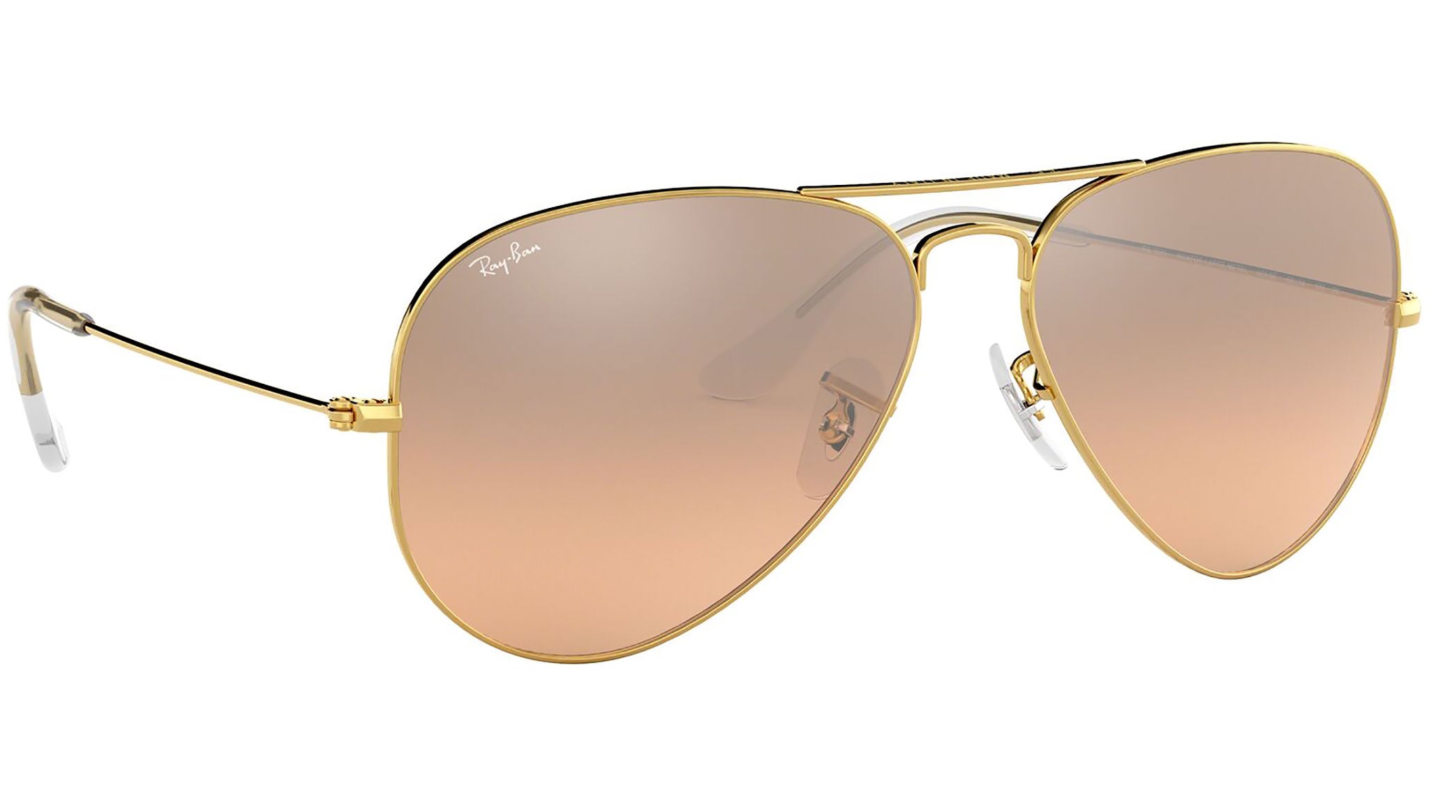 Aviator Gradient RB3025 001/3E Gold Silver Pink