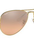 Aviator Gradient RB3025 001/3E Gold Silver Pink