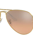 Aviator Gradient RB3025 001/3E Gold Silver Pink