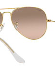 Aviator Gradient RB3025 001/3E Gold Silver Pink