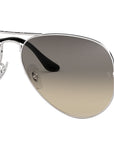 Aviator Gradient RB3025 003/32 Silver Grey