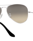 Aviator Gradient RB3025 003/32 Silver Grey