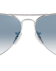 Aviator Gradient RB3025 003/3F Silver Blue