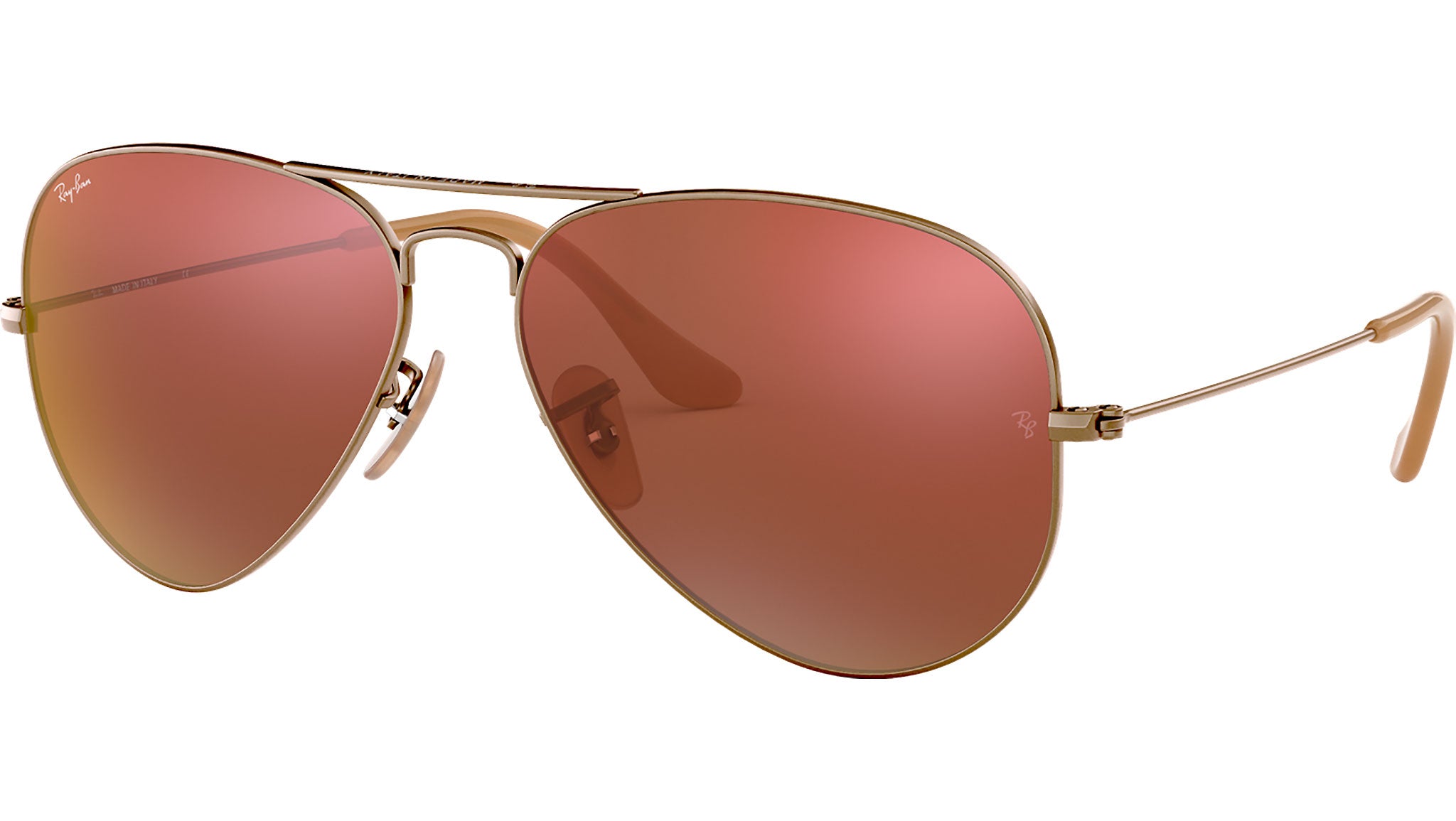 Aviator Flash Lenses RB3025 167/2K Bronze Red